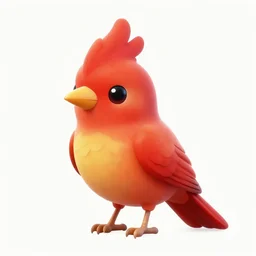 a cute firebird #cell-shader