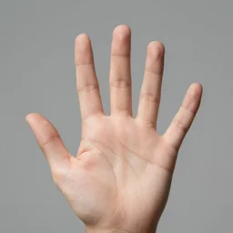 five perfect fingers, realistic hand, 8k