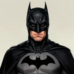 portrait of walter white as the batman, illustration, art by neil gaiman