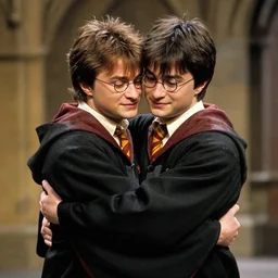 harry potter hugging harry potter