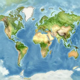 map of an ancient world with distinct biomes, highly detailed, smooth, sharp focus, artstation, illustration by makoto shinkai and moebius and jean giraud