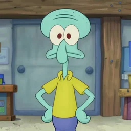 squidward in real life, photography, 8k, realistic