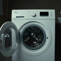 film still of HAL from 2001 A Space Odyssey as a washing machine