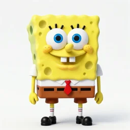 A man poorly cosplaying spongebob, 4K n-3