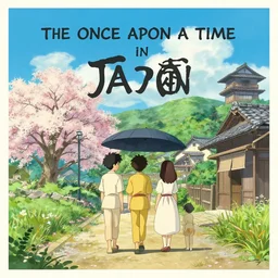 poster for the film called the once apon a time in japan, 8 k, hd, dustin nguyen, akihiko yoshida, greg tocchini, greg rutkowski, cliff chiang