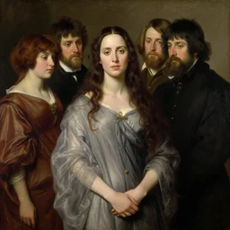 a beautiful painting of jennifer connelly by John Everett Millais and Dante Gabriel Rossetti and John Collier and john william waterhouse, pre-raphaelite, detailed, hd