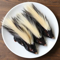 a plate of skunks