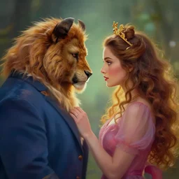 beauty as the beast, beast as the beauty, soul swapping, fantasy, stylistic blur, color restoration
