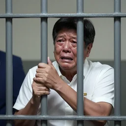 Bongbong Marcos inside a jail cell, crying and terrified