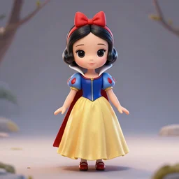 abjd doll of snow white, hyper realistic, render by maya and octane