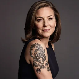Sheryl Sandberg with beautiful dragon tattoo, 24mm f/1.4
