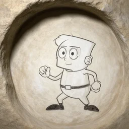 dexter's laboratory, cave painting