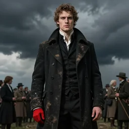 On a gathering storm comes a tall handsome man, in a dusty black coat, with a red right hand
