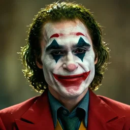 portrait of joaquin phoenix joker, high detail, back light, smile,