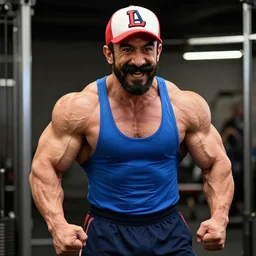 luigi as a bodybuilder
