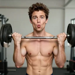 person holding a picture of michael cera lifting weights making kissy face in a mankini, sharp focus, photography, unreal engine, trending on artstation, photorealistic, octane, trending on deviantart
