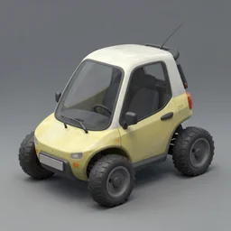 2d concept art of small vehicle by Dawid Michalczyk