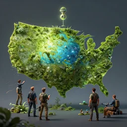 photo the last us environement part 2 swarm 4 k rtx hdr volume light glow conpcet studio matte painting digital illustration fanart artstation by eytan zana and balazs agoston, jad saber and aaron limonick and pablo dominguez and florent lebrun and robby johnson