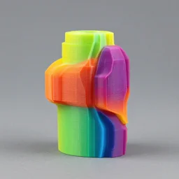 colorful 3 d printed object by johannes itten, photograph, f / 4. 0, very sharp!!!