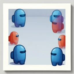 abstract artwork of among us gameplay