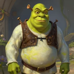 shrek as trevor philips, highly detailed, digital painting, artstation, concept art, sharp focus, illustration, art by greg rutkowski and alphonse mucha