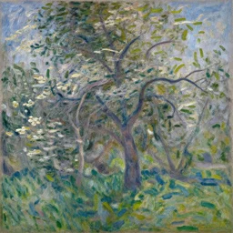 a tree painted by monet