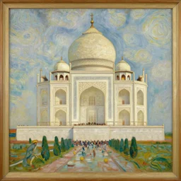 Taj Mahal oil painting by, Vincent Van Gogh