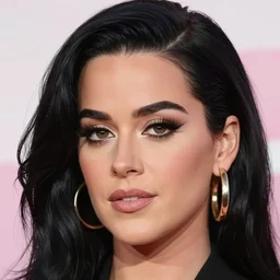 a beautiful portrait of katy perry, closeup, digital illustration by stephen bliss, highly detailed, cgsociety, deviantart, artstationhq