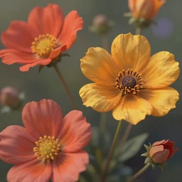 octane render, photorealism, highly detailed, epic, concept art, shallow depth of field, vibrant colors, digital painting, illustration, flowers close - up, trending artstation, cinematic lighting