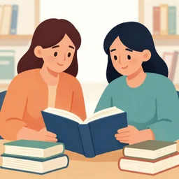 pleasing vector are looking down on college textbooks