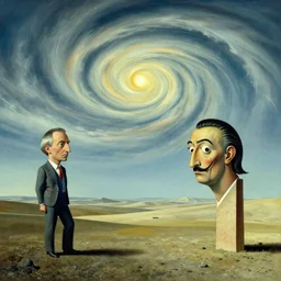 surreal futuristic landscape, surrealism, michael hutter. swirly sky, esao andrews, victor enrich, dali