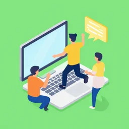 isometric flat art graphic for blog post intro that is exciting and promotional
