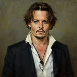 jon hale painting of johnny depp