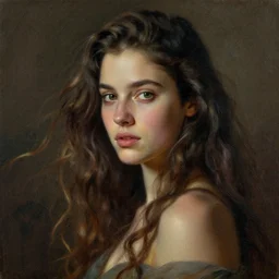 portrait of first beatiful woman on earth, dynamic lighting, cinematic, establishing shot, extremely high detail, photo realistic, cinematic lighting, oil painting, intricate line drawings