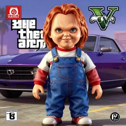 Chucky on the cover of GTA V