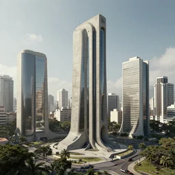 futuristic sao paulo, concrete, dystopia, 4 k, art by terraform studio, art by ryan woodhouse