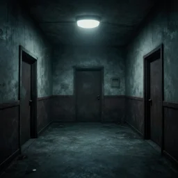 a liminal space, new level for the backrooms, eerie, depressing lighting