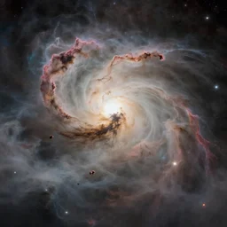 cinematic render of beautiful atmospheric space, nebula, homeworld skies, volumetric lighting, fog, smoke, colour harmony