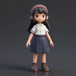 fairytale Chiho Aoshima as 3d render, octane render , raytracing, reflections