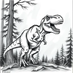 ( tyrannosaurus, t - rex, dinosaur ) drawing