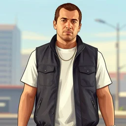 GTA V illustration of original character n 9