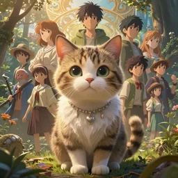highly detailed portrait of a cute cat, unreal engine, fantasy art by greg rutkowski, loish, rhads, ferdinand knab, makoto shinkai and lois van baarle, ilya kuvshinov, rossdraws, tom bagshaw, alphonse mucha, global illumination, radiant light, detailed and intricate environment