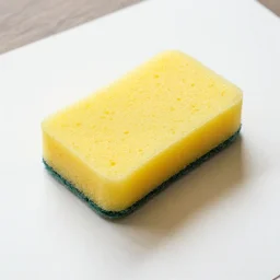 sponge - applied matte opaque paint on paper