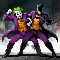 batman as anime character attacking joker full body high detailed pinterest hd crunchyroll
