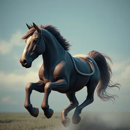 horse, octane render, unreal engine 5, cinema 4 d, cinematic