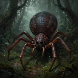 epic hyperdetailed portrait of a haunting 🐙🕷 lurking in the shadows. by greg rutkowski, highly detailed portrait, rococo, digital painting, artstation, concept art, smooth, sharp foccus ilustration, artstation hq. intricate, elegant. art by wlop and artgerm and greg rutkowski and alphonse mucha, masterpiece. misty rainforest