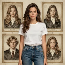 Kate Beckinsale as a heroine in a t-shirt and jeans, intricate, elegant, highly detailed, centered, digital painting, artstation, concept art, smooth, sharp focus, illustration, XF IQ4, 1/160s, 8K, RAW, unedited, symmetrical balance, in-frame, art by artgerm and donato giancola and Joseph Christian Leyendecker, Ross Tran, WLOP