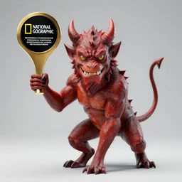 national geographic professional photo of an devil animal, award winning, 4 k, highly detailed