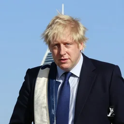Boris Johnson at milad tower