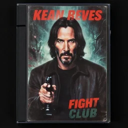 “Keanu Reeves in fight club movie, 80's vhs cover, painted by Philippe Druillet , high detail, cinematic lighting, eerie, spooky, scary, wild, fantasy, surreal, cinematic lighting, dramatic mood, dark, hellish, eerie, highly detailed”